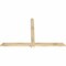 Ekena Millwork Eugene Rough Sawn Timber Gable Bracket, Douglas Fir, 72"W x 45"H x 2"D x 4"F, 15/12 Pitch GBW072X45X0204EUG00RDF - alternate 4